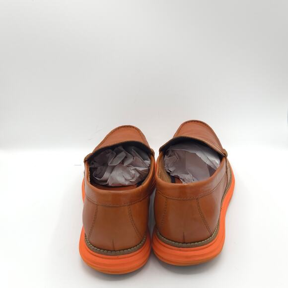 Cole Haan Men\'s Lunargrand Penny Loafer Woodbury Orange C11201 Size 9.5 main image 8